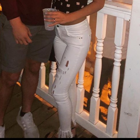 Zara fringe white jeans - Picture 7 of 7